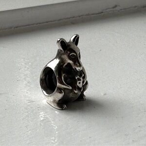 Pandora, kangaroo with baby sterling silver charm